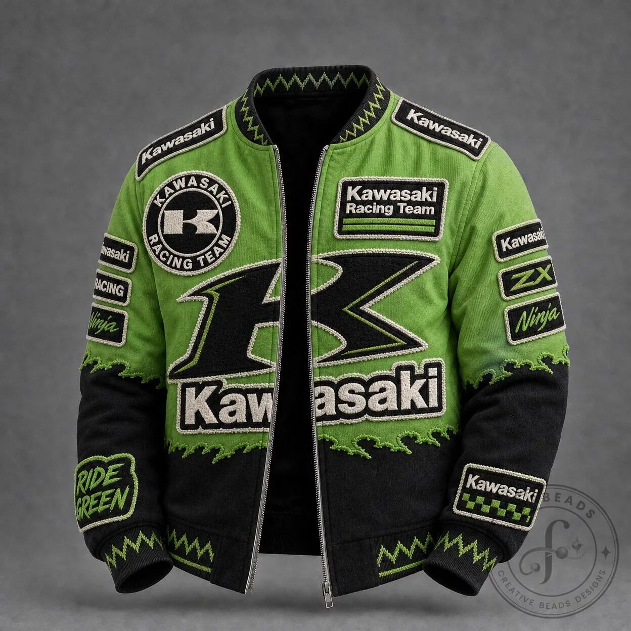 Kawasaki Ninja ZX-6R Racing Team Embroidered Motorcycle Biker
